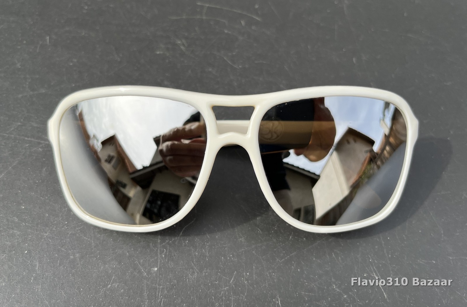 New NOS Authentic 80’s Vintage BOLLE 553 Sunglasses White Nylon – Made in France