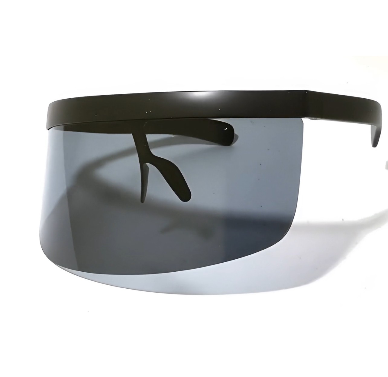 Oversized Visor Protective Sunglasses Single One Piece Lens Shield Face Cover