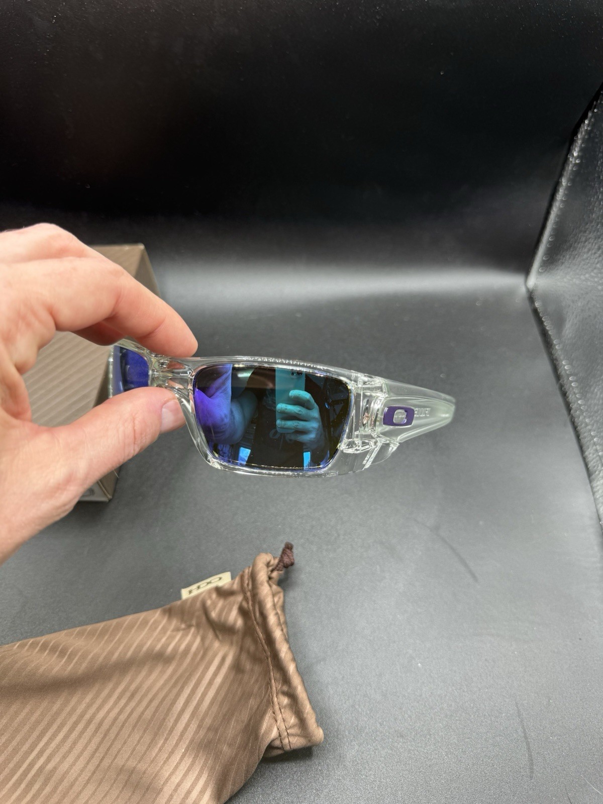 Oakley Fuel Cell Polished Clear/Violet Iridium Lenses oo9096-04
