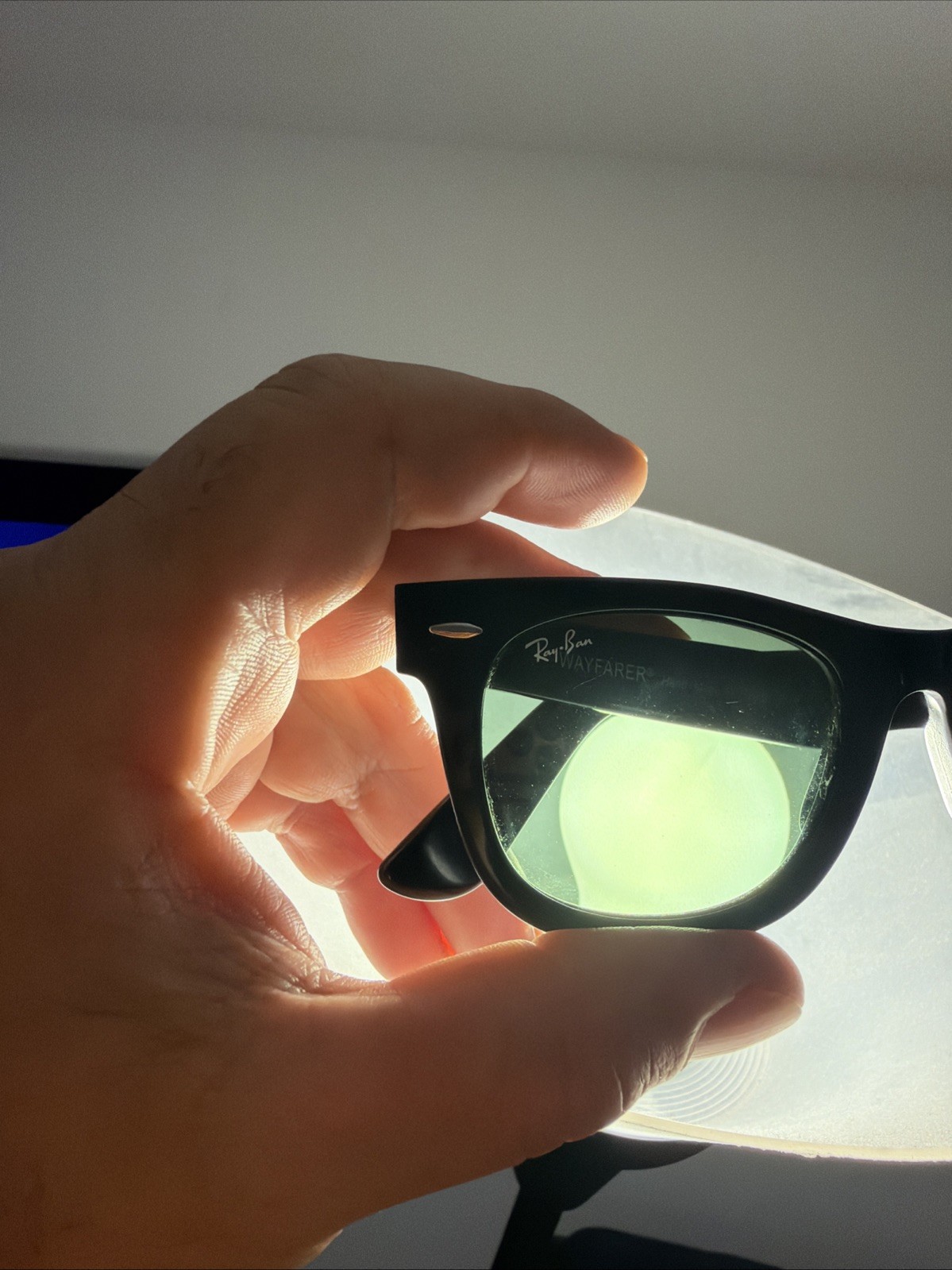 Ray-Ban Original Wayfarer Classic RB2140 901 50-22 Sunglasses Black G-15-USED