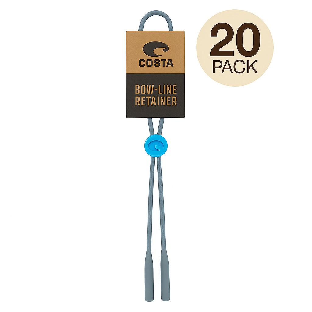 BULK – Costa Del Mar Bow Line Retainer Strap (Grey/Blue) – 20 Count