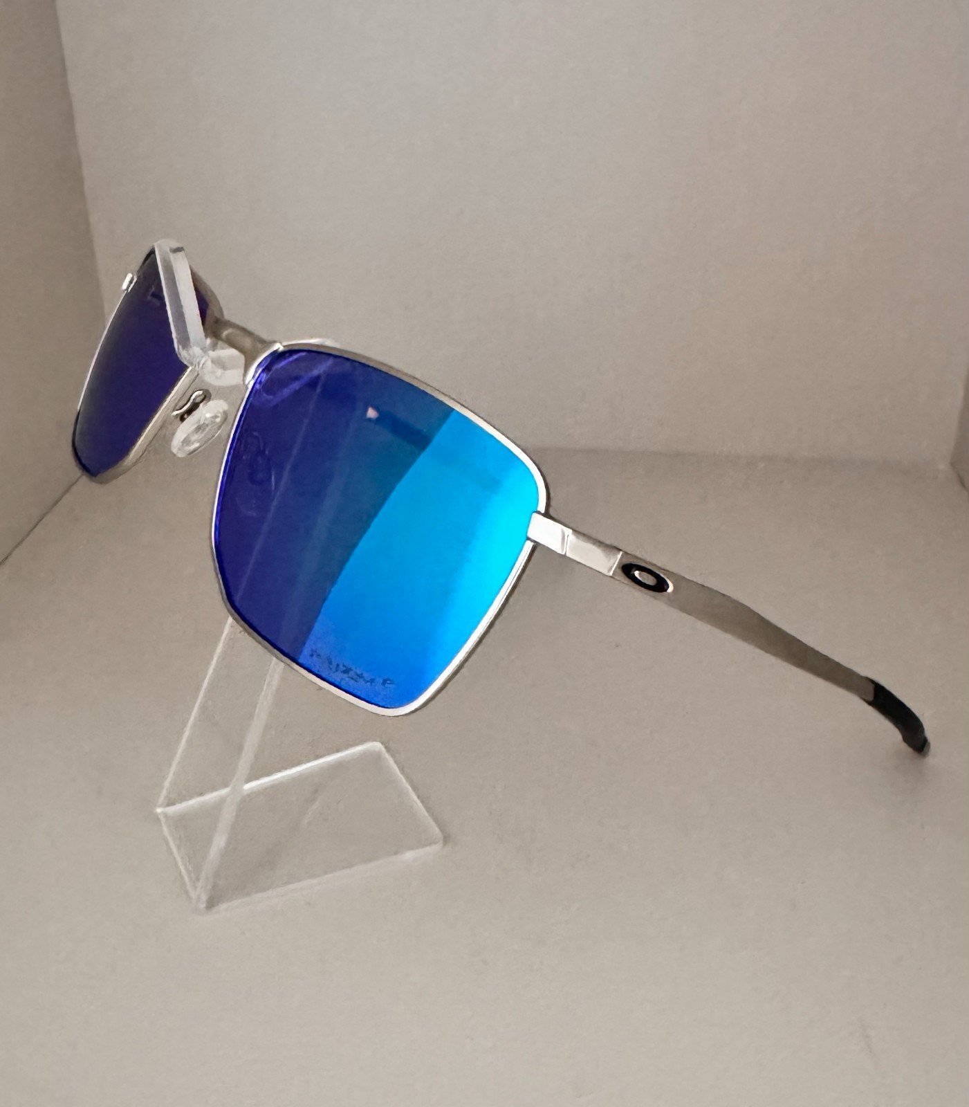 Oakley Ejector OO4142 Silver FramePRIZM Ice Blue Lens Polarized Sunglasseskl