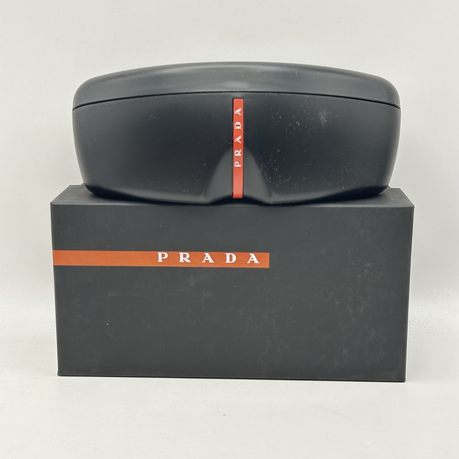 Prada Linea Rossa Mens Irregular Full Rim Mirror Sunglasses SPS05Z Gray/Silver
