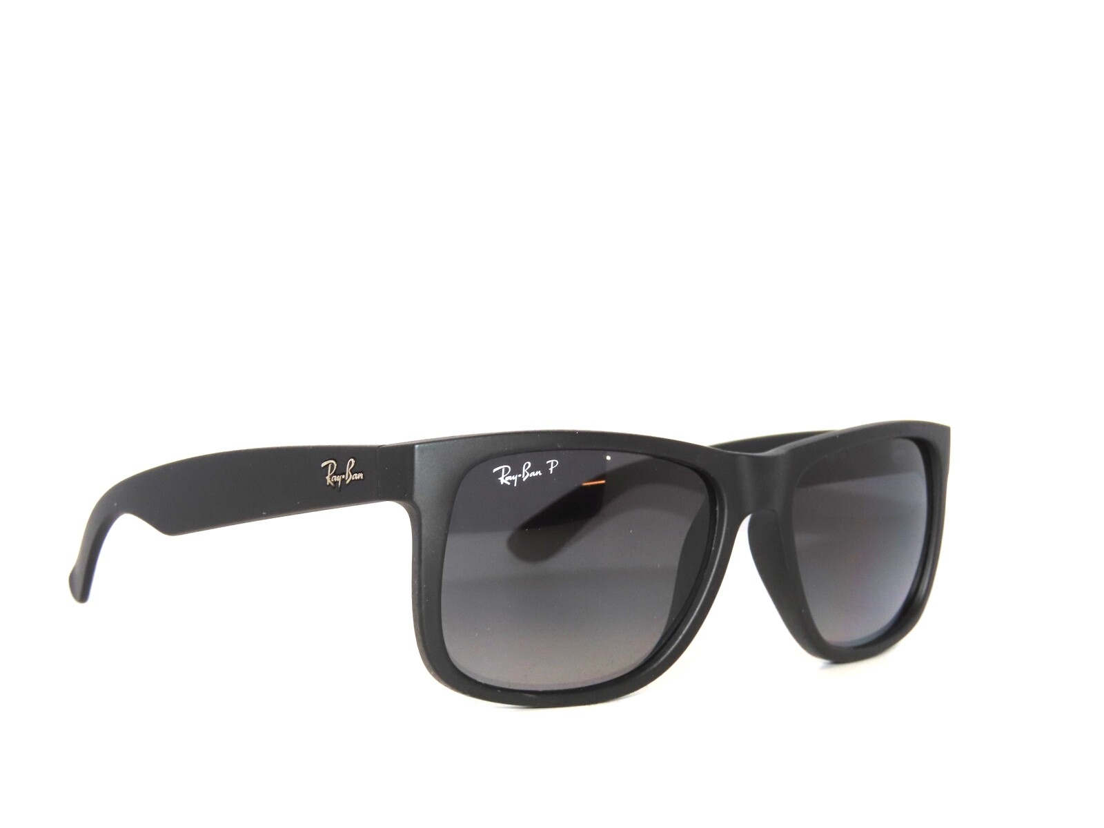 Ray Ban Sunglasses Justin 4165 622/T3 54 Rubber Black Gray Polarized Rayban