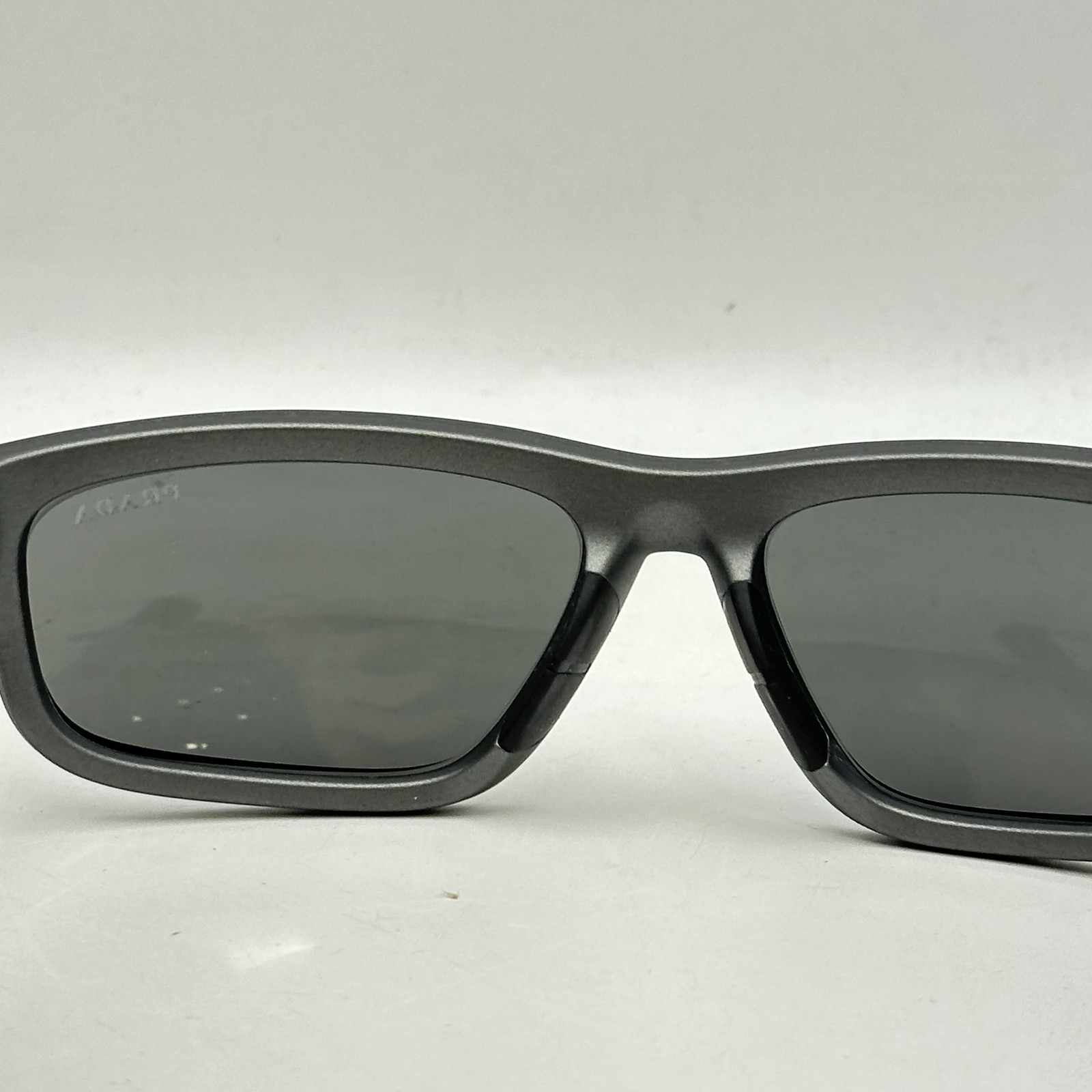Prada Linea Rossa Mens Irregular Full Rim Mirror Sunglasses SPS05Z Gray/Silver