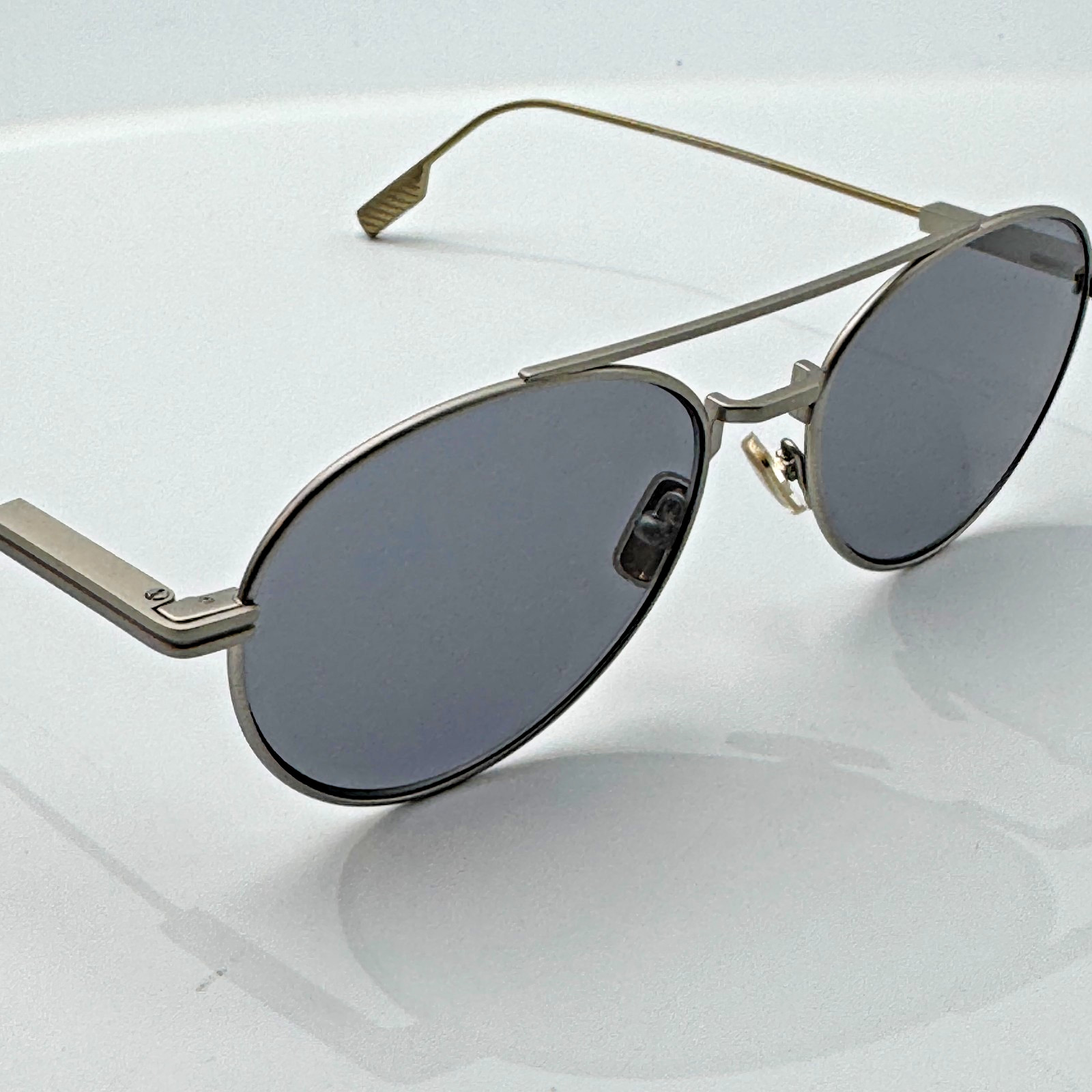 Ermenegildo Zegna Sunglasses EZ0288 17A Palladium Frame Gray Lens 55-17-150 New