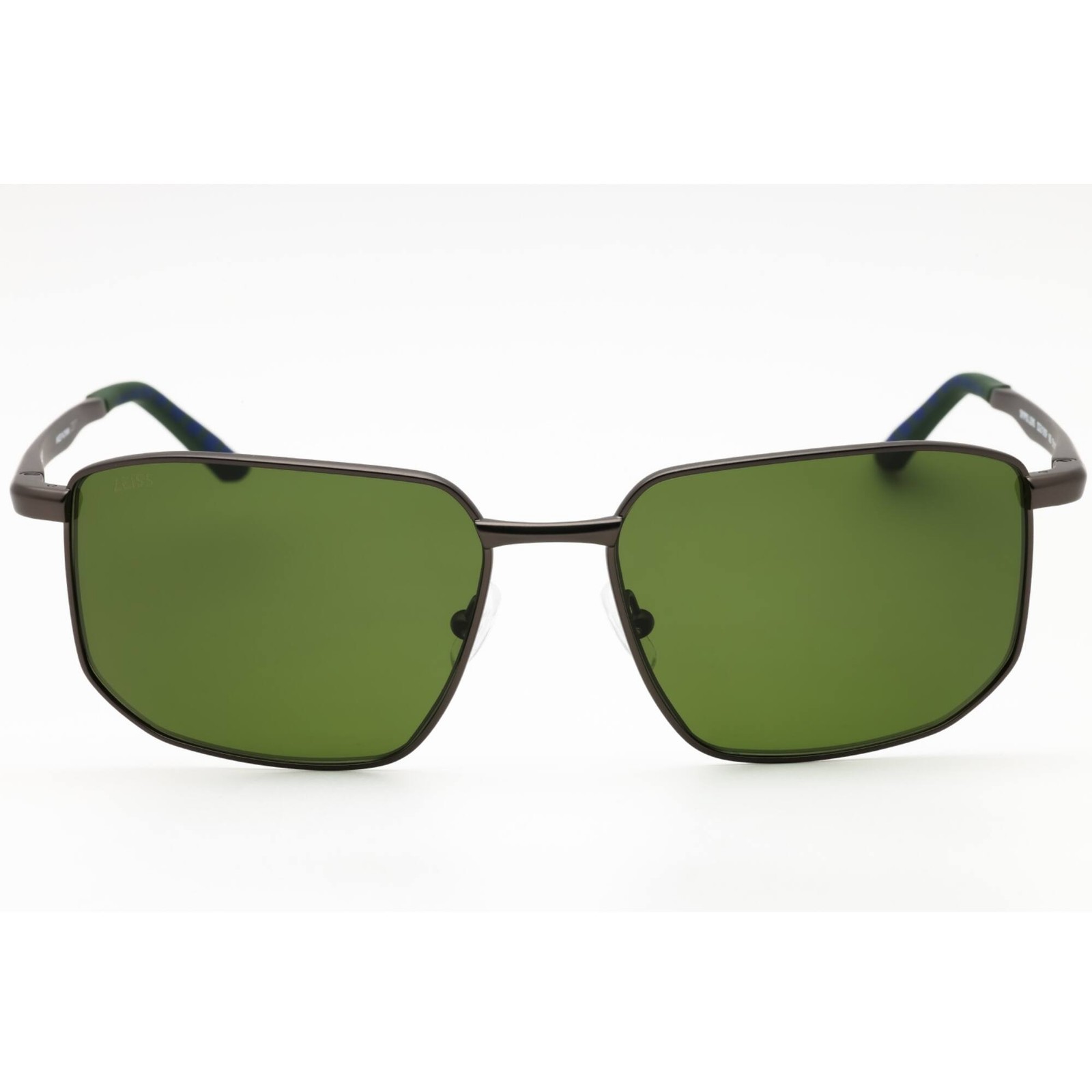 Zeiss Men’s Sunglasses Satin Dark Gunmetal Metal Geometric Frame ZS23139SP 065