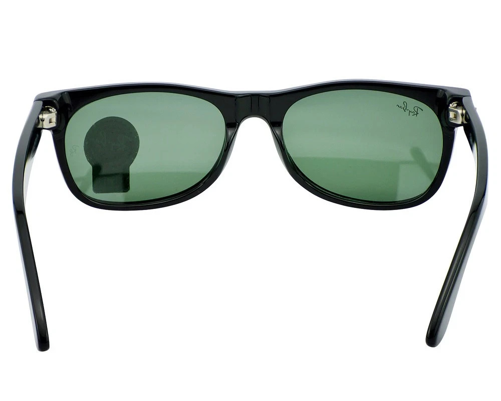 Ray-Ban RB2132 New Wayfarer Classic Black Frame Green Lens 55mm Unisex