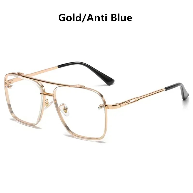 New Men Square Luxury Seven Rock Euro Style Mafia Metal Rim Rectangle Sunglasses