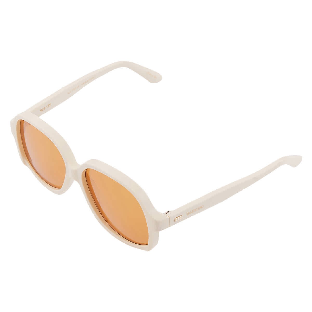 Valentino Orange Irregular Unisex Sunglasses VLS-177 C 59 VLS-177 C 59