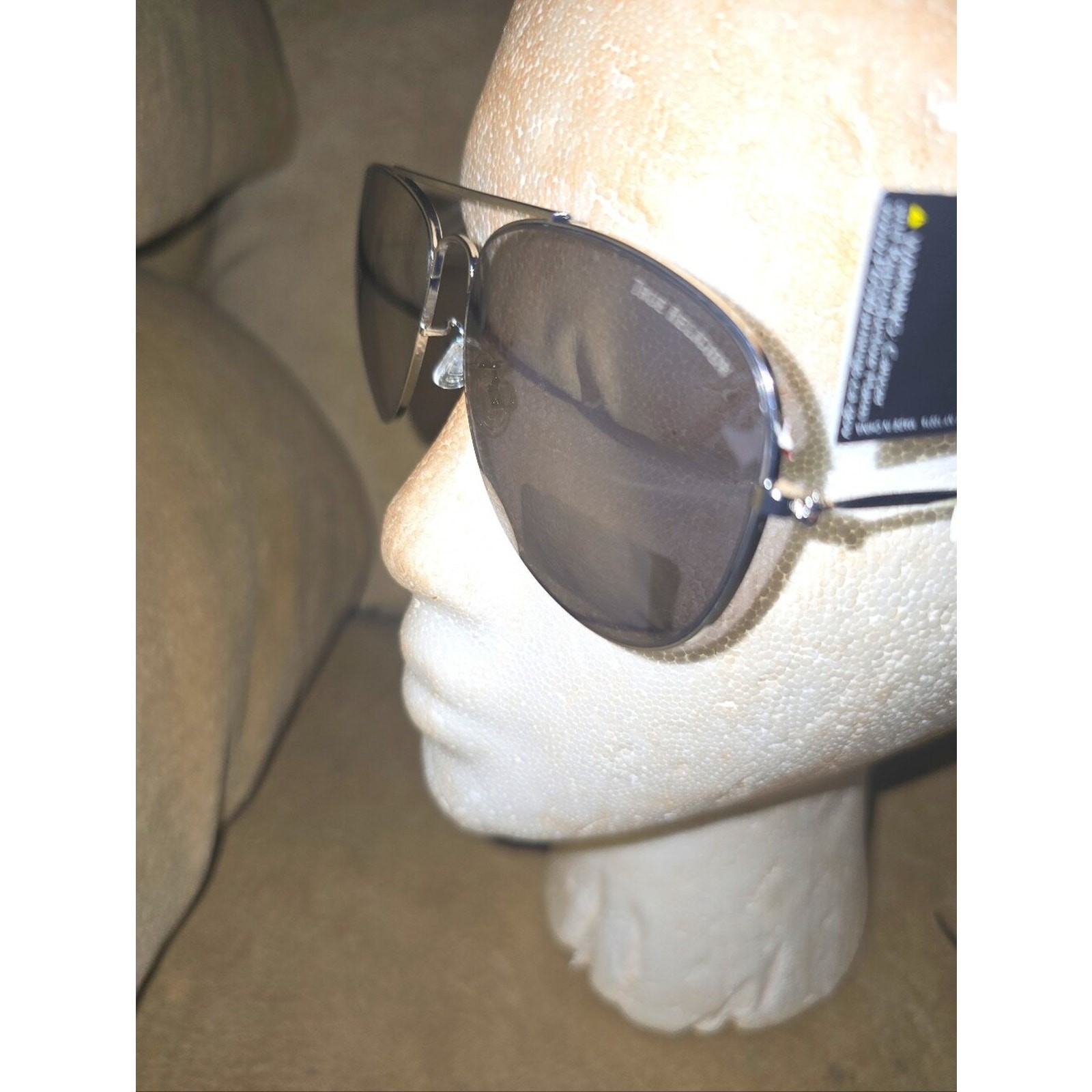 TRUE RELIGION Silver unisex AVIATOR SUNGLASSES NEW