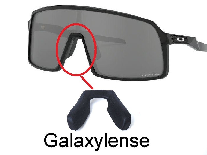 Galaxy Nose Pads Rubber Kits For Oakley Sutro Sunglasses Black