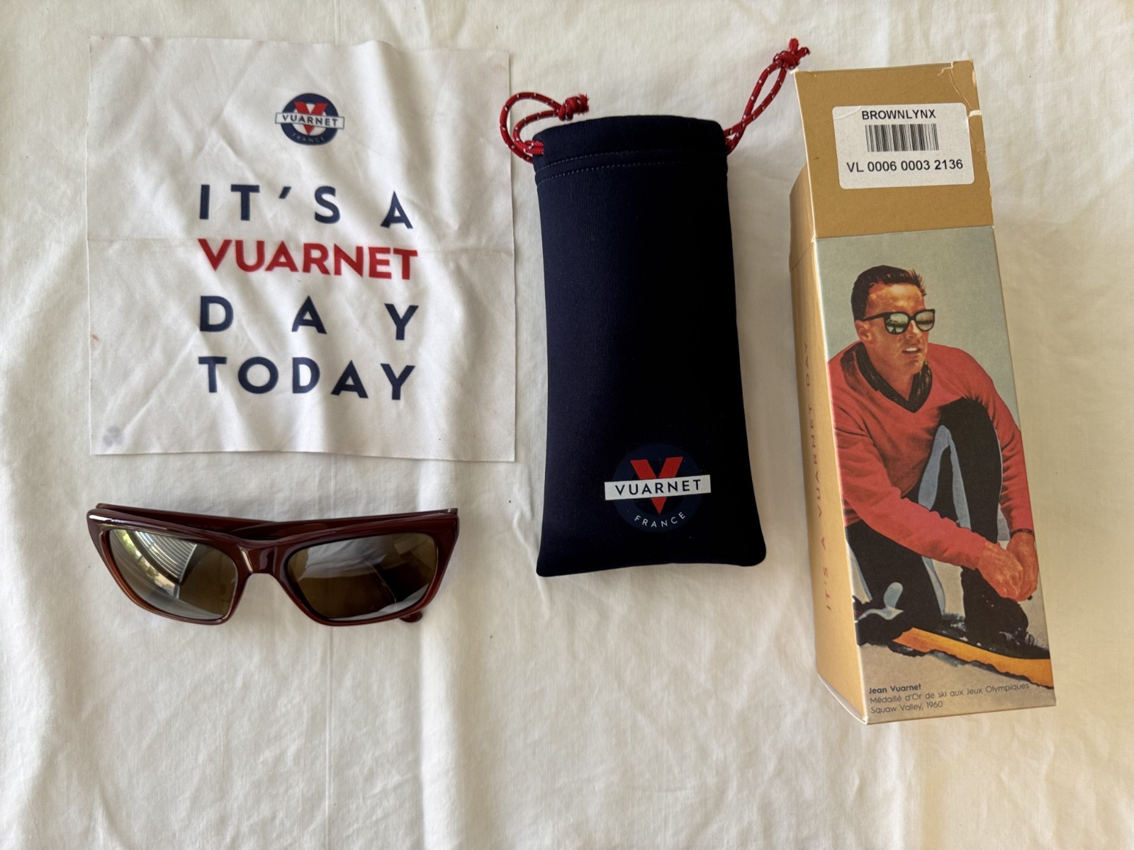 Vuarnet Legend Brown Nylon Frame Double Mirrored Glass Lens Sunglasses VL0006