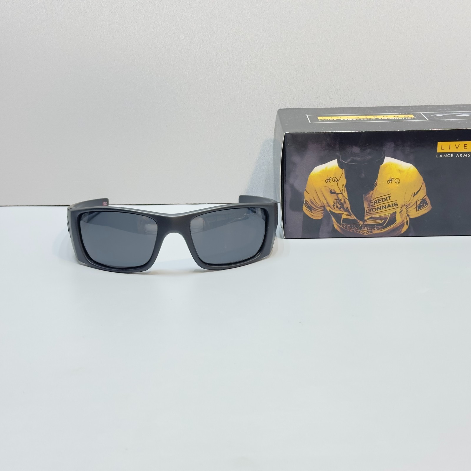 Oakley Fuel Cell OO9096 Sunglasses Matte Black Frame Gray Lens USA Made w/ Box