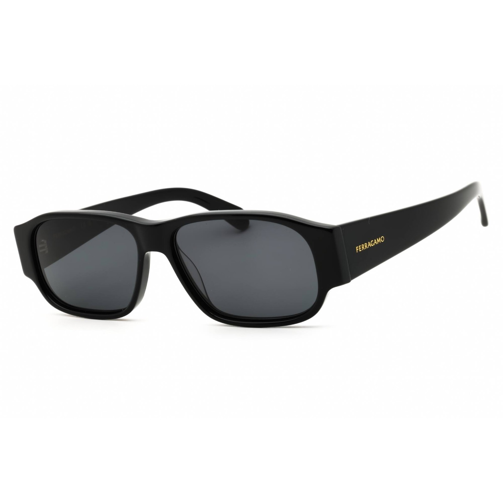Salvatore Ferragamo Men’s Sunglasses Oval Shape Black Acetate Frame SF1109S 001