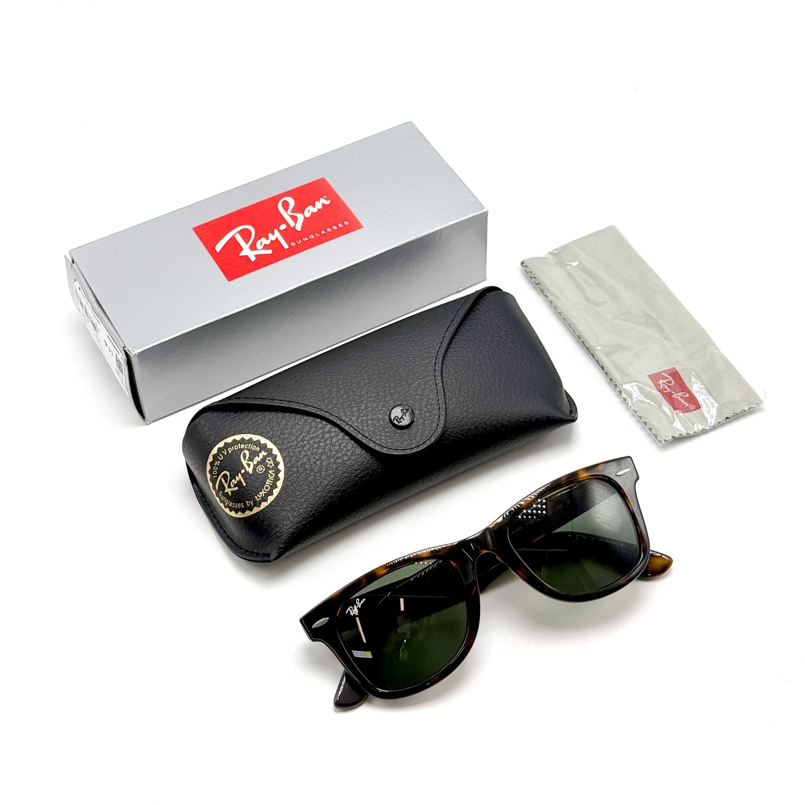 *NEW* RAY-BAN WAYFARER EASE Sunglasses LIGHT HAVANA (RB4340 710 50-22) 👍