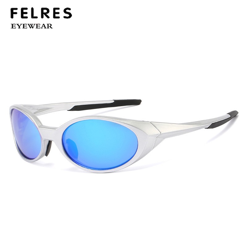 Men Women Polarized Oval Fashion Sunglasses Cycling Outdoor Sport Shade Glasses