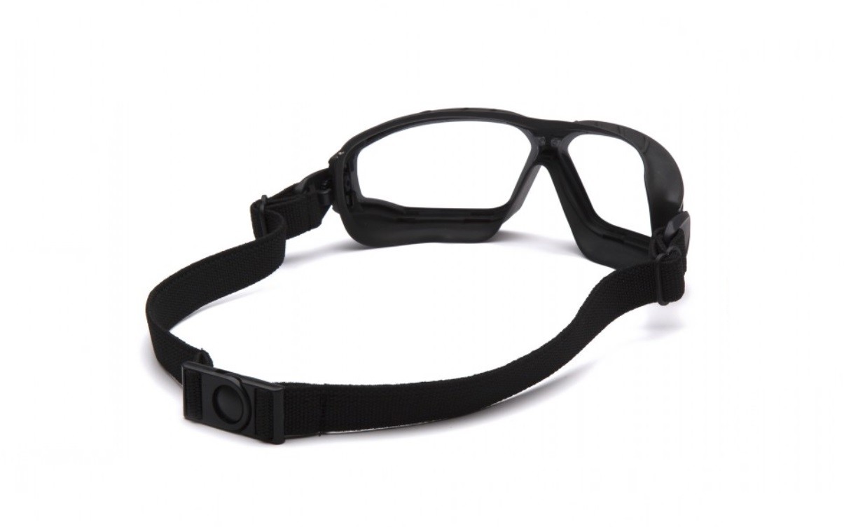 Pyramex Toser GB10010TM Clear H2MAX Anti-Fog Lens with Black Strap (Qty. 12)