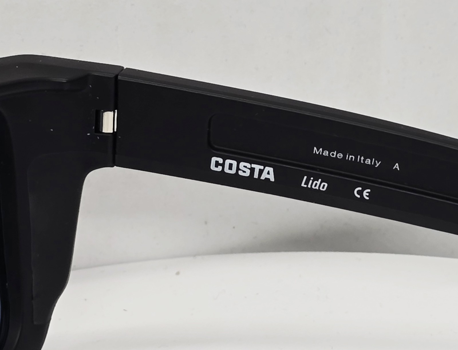 COSTA DEL MAR matte black/blue mirror LIDO polarized 580P sunglasses NEW IN BOX!