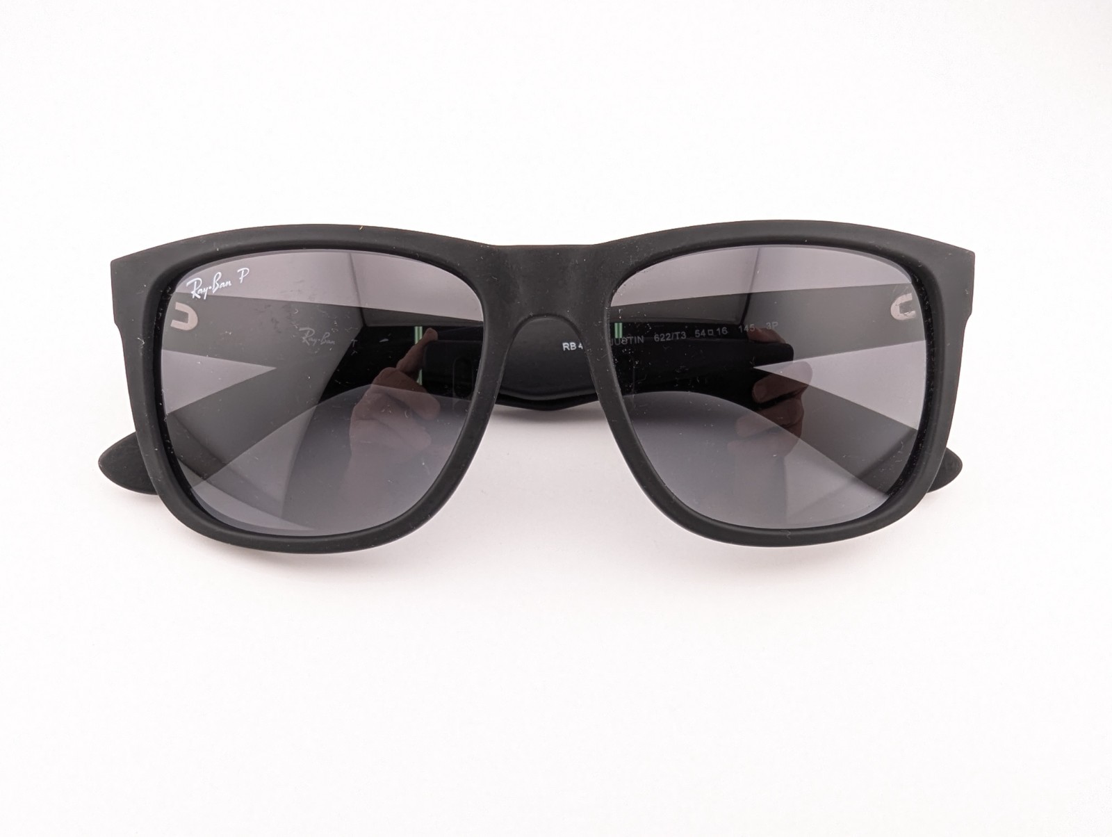Ray-Ban Sunglasses, Polarized Lenses, RB 4165 622/T3 3P Justin, 54-16-145, Black