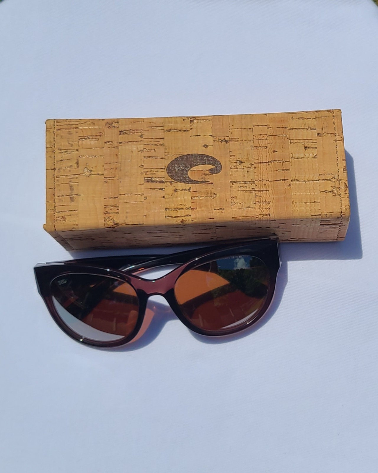 COSTA 6S9011 04 Maya Urchin Copper Silver 55mm Women Polarized Sunglasses 580G