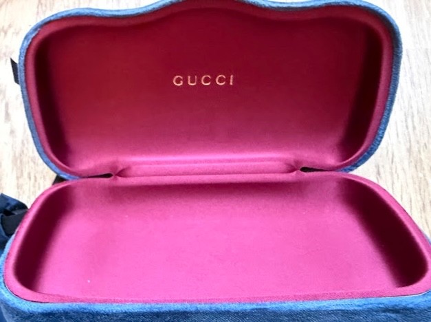 Gucci GG0291S 001 Shield Sunglasses Black Gold Gray Lens Made in Italy