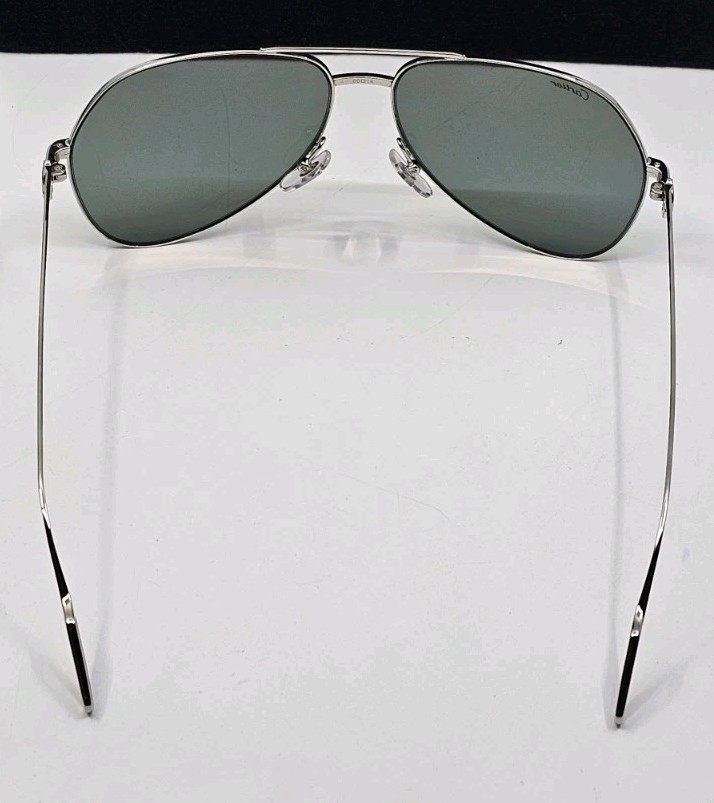 Cartier CT0110S Premiere de Cartier Blue Aviator 60 14 140 Chrome Sunglasses