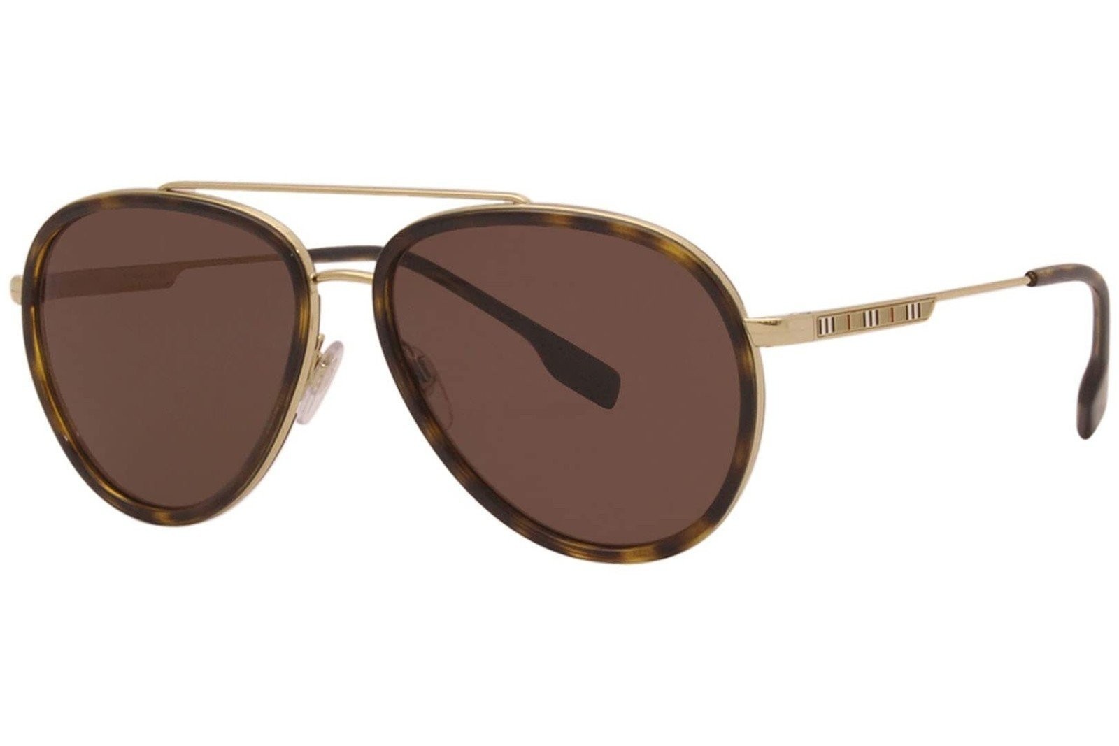BURBERRY BE3125 101773 59mm Oliver Gold Dark Brown Sunglasses