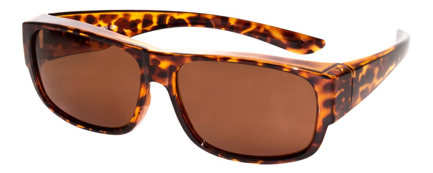 Calabria 9011 Polarized Designer Fitover Sunglasses-Medium 140 mm Wide x 44 mm H