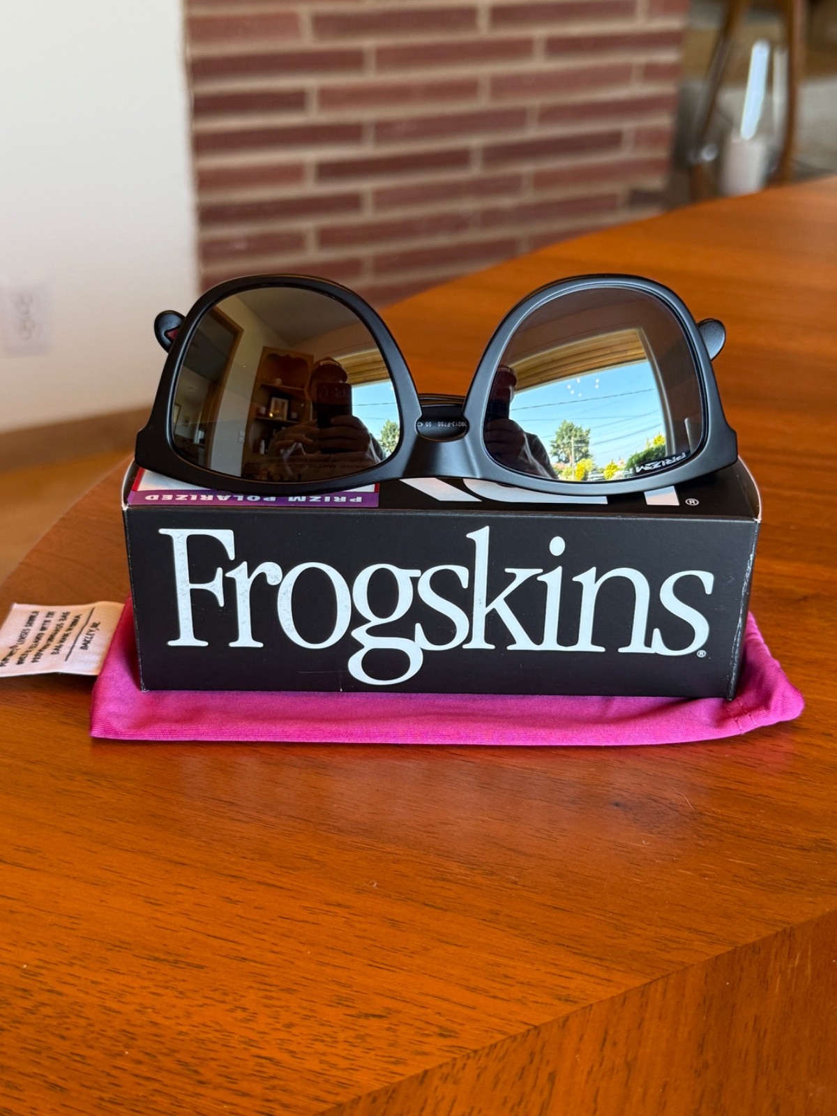 Oakley Frogskins Sunglasses Matte Black Prizm / Polarized Lenses