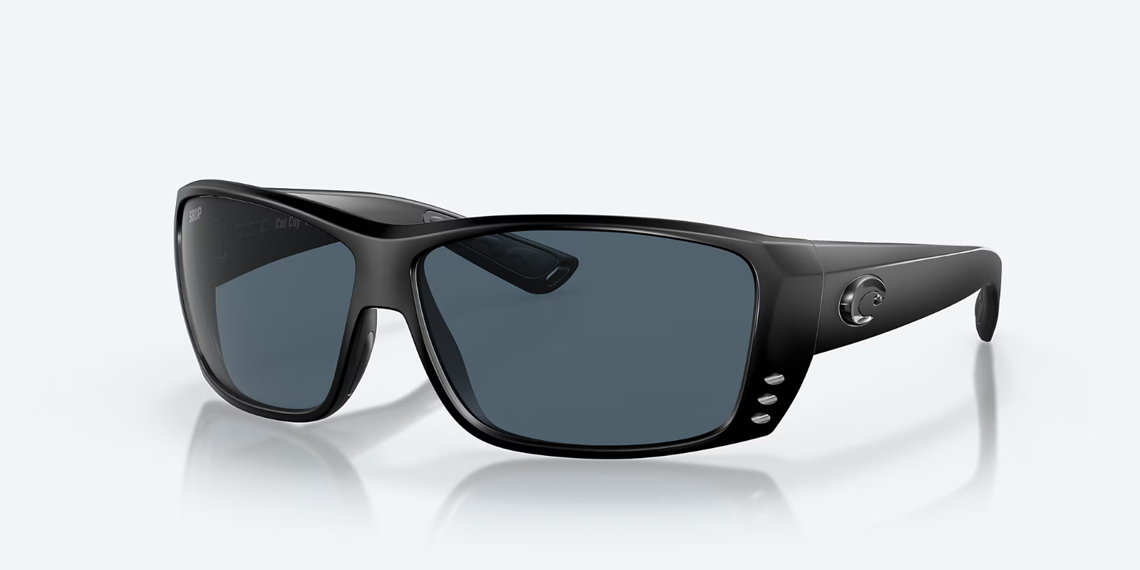Costa Del Mar Sunglasses CAT CAY Blackout Frame / Gray 580P POLARIZED Lens
