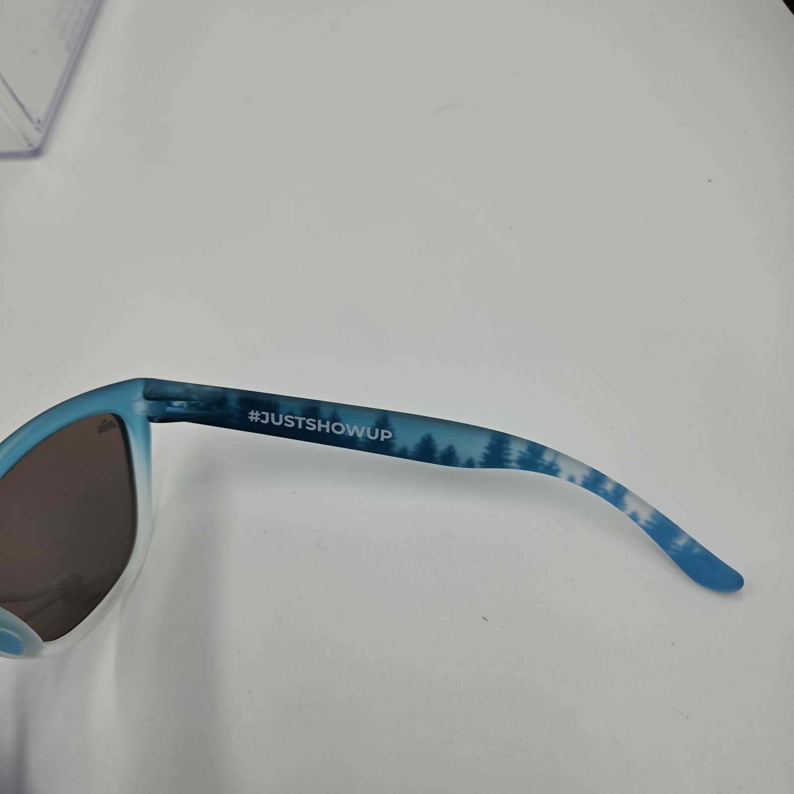 Knockaround #JUSTSHOWUP Limited Edition Forest Print Blue Mirror Sunglasses NEW