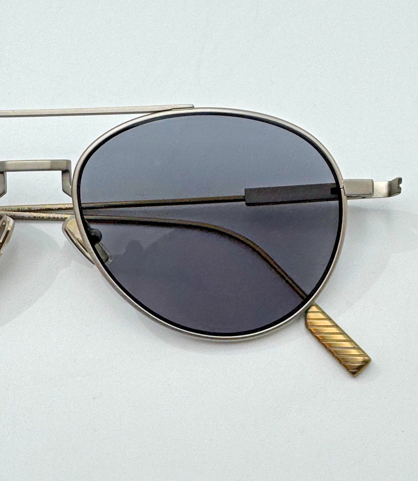 Ermenegildo Zegna Sunglasses EZ0288 17A Palladium Frame Gray Lens 55-17-150 New