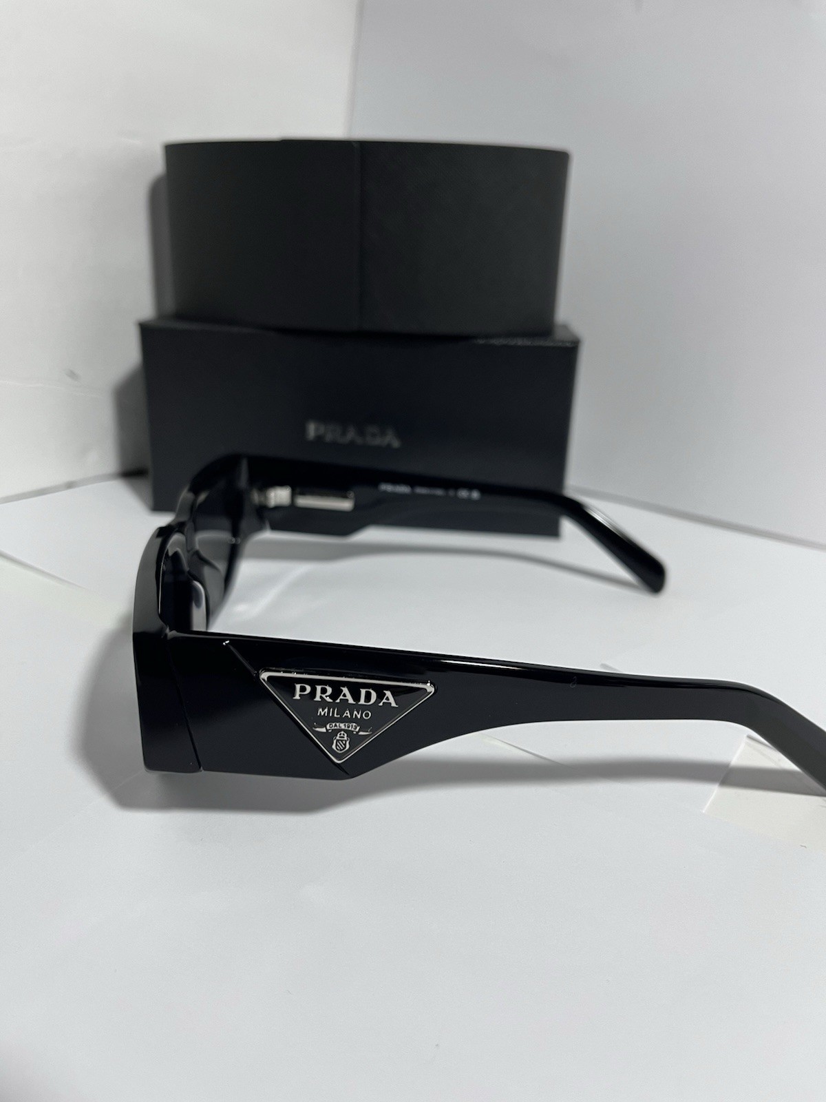 PRADA PR 09ZSF 1AB5S0 Black Grey Men’s 54mm Sunglasses