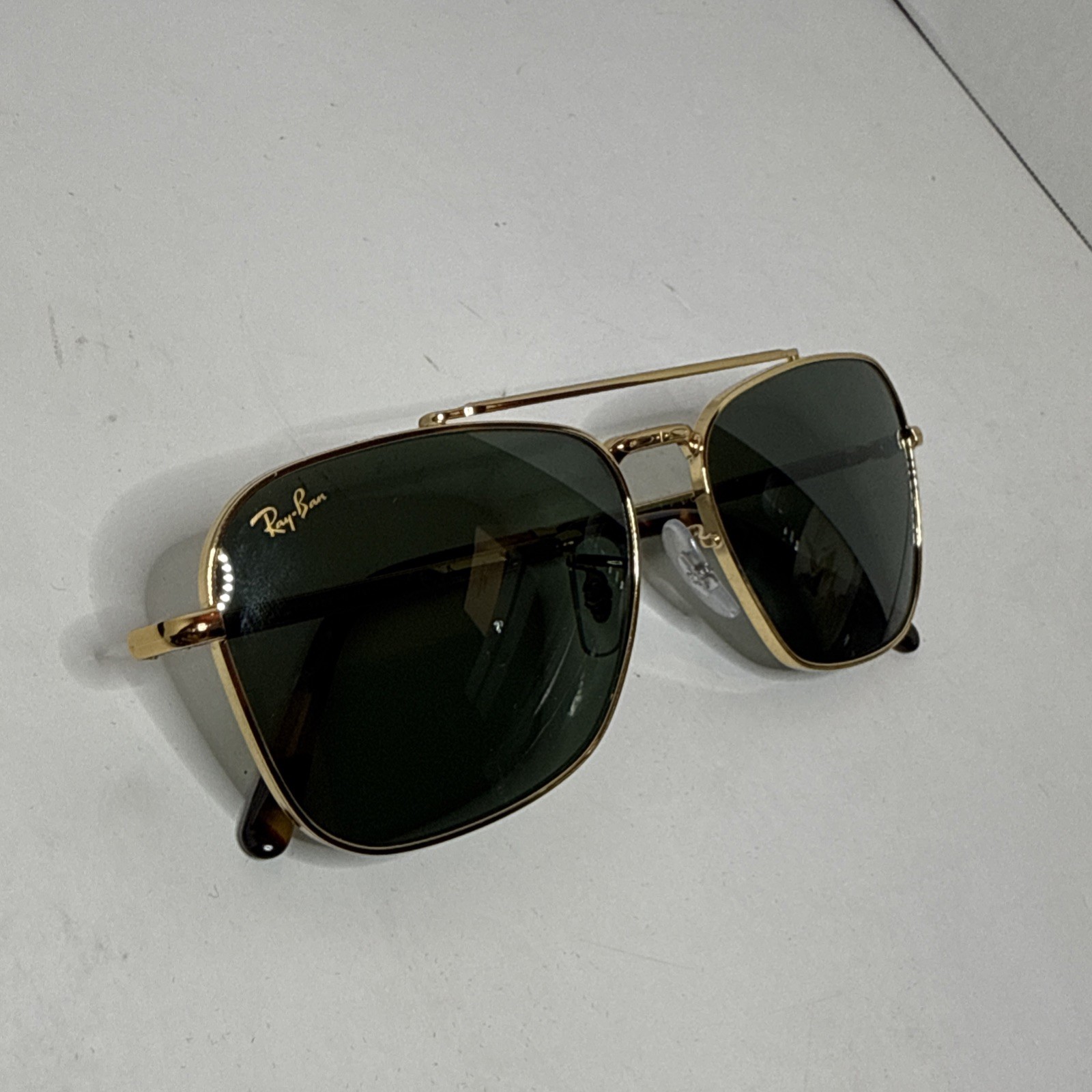 Ray-Ban New Caravan Polished Gold/Green 58 mm Sunglasses RB3636 919631 58-15 140