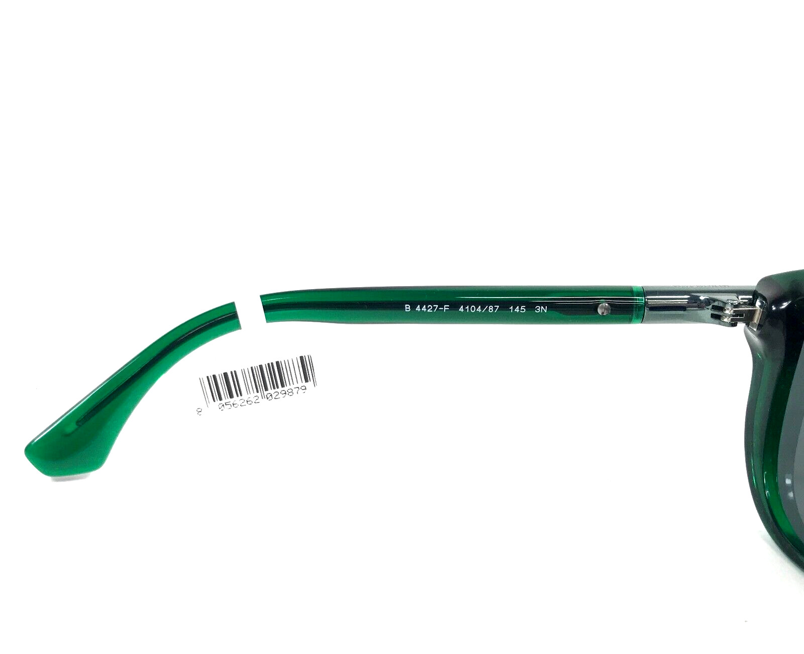 Burberry Sunglasses B4427-F 4104/87 Green Irregular Frames with Dark Grey Lenses