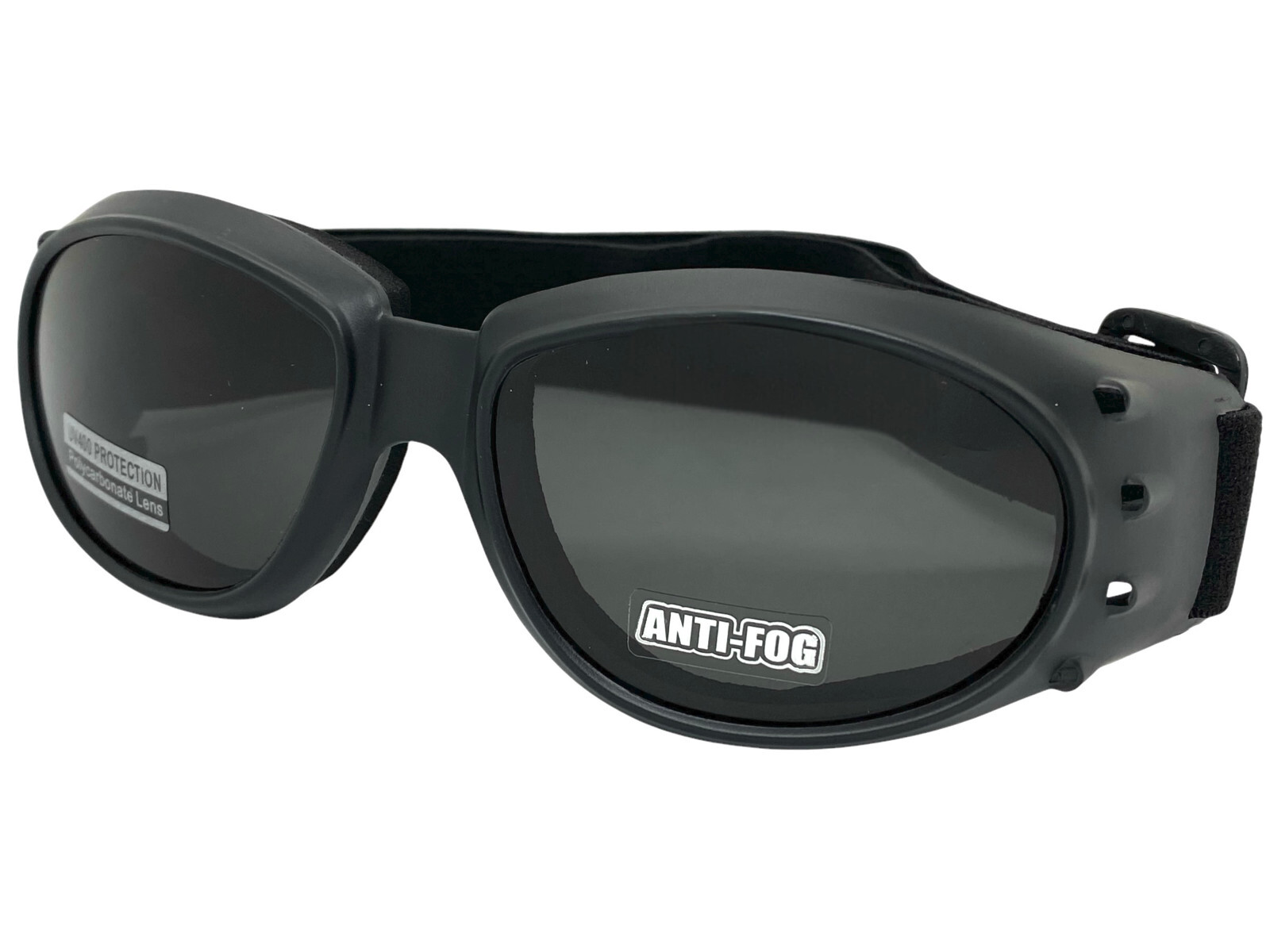 Men’s MOTORCYCLE Biker Day or Night Riding Padded Safety GOGGLES Anti Fog Lens