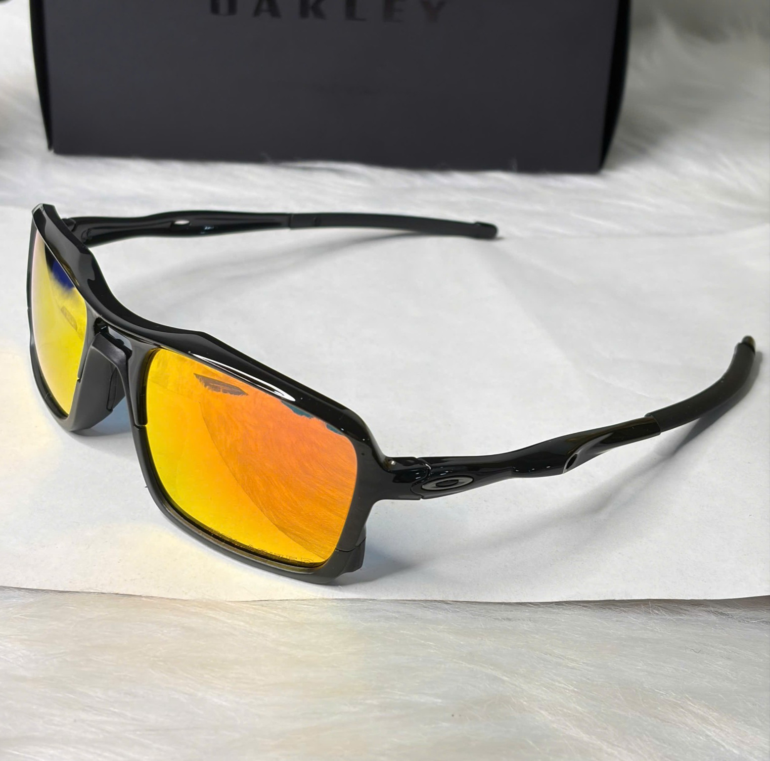 NEW Oakley Triggerman OO9314-07 Black Frame Fire Iridium Sport Sunglasses HOT