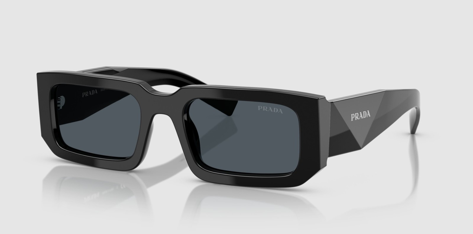PRADA PR 06YS 16K2K1 Black Dark Grey 53 mm Men’s Sunglasses