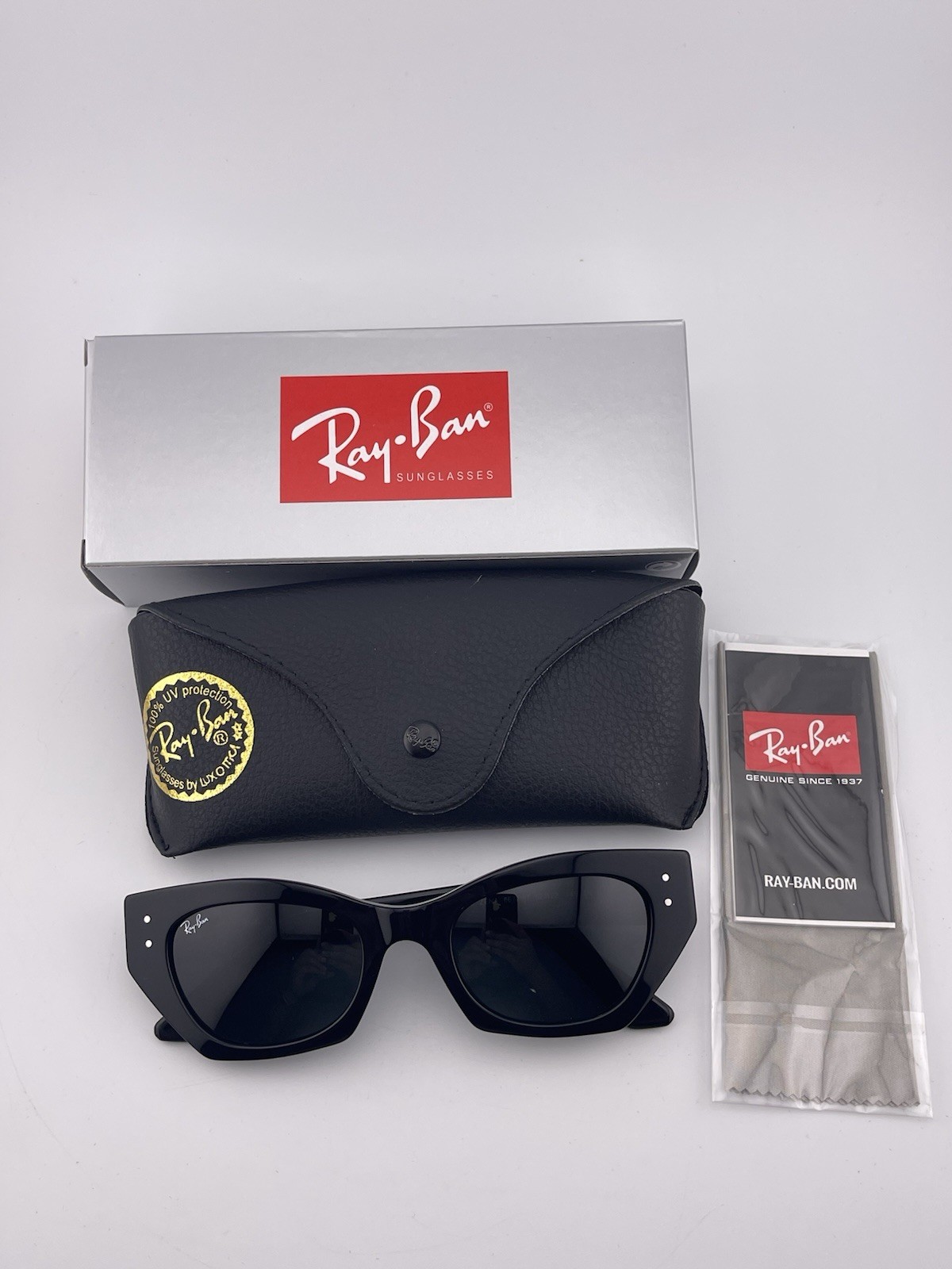Ray-Ban Zena Bio-Based Black/Dark Grey 52mm Sunglasses RB4430 667787 52-22