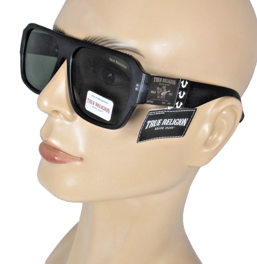 TRUE RELIGION Mens Matte Blue Translucent WORLD TOUR Sunglasses TRM1872-9JS-G15