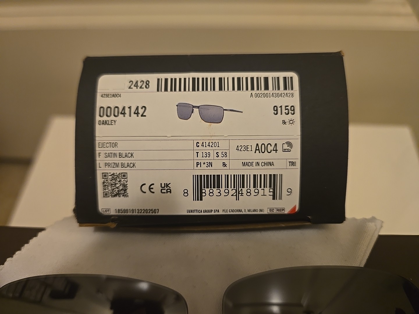 Oakley NEW OO4142 Prizm Black Tinted Plastic Authentic Replacement Lens 58mm