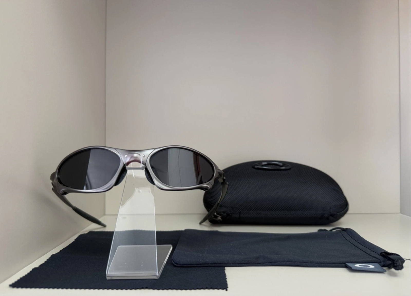Oakley Penny Juliet X Metal Sunglasses Gray Frame Black Lens