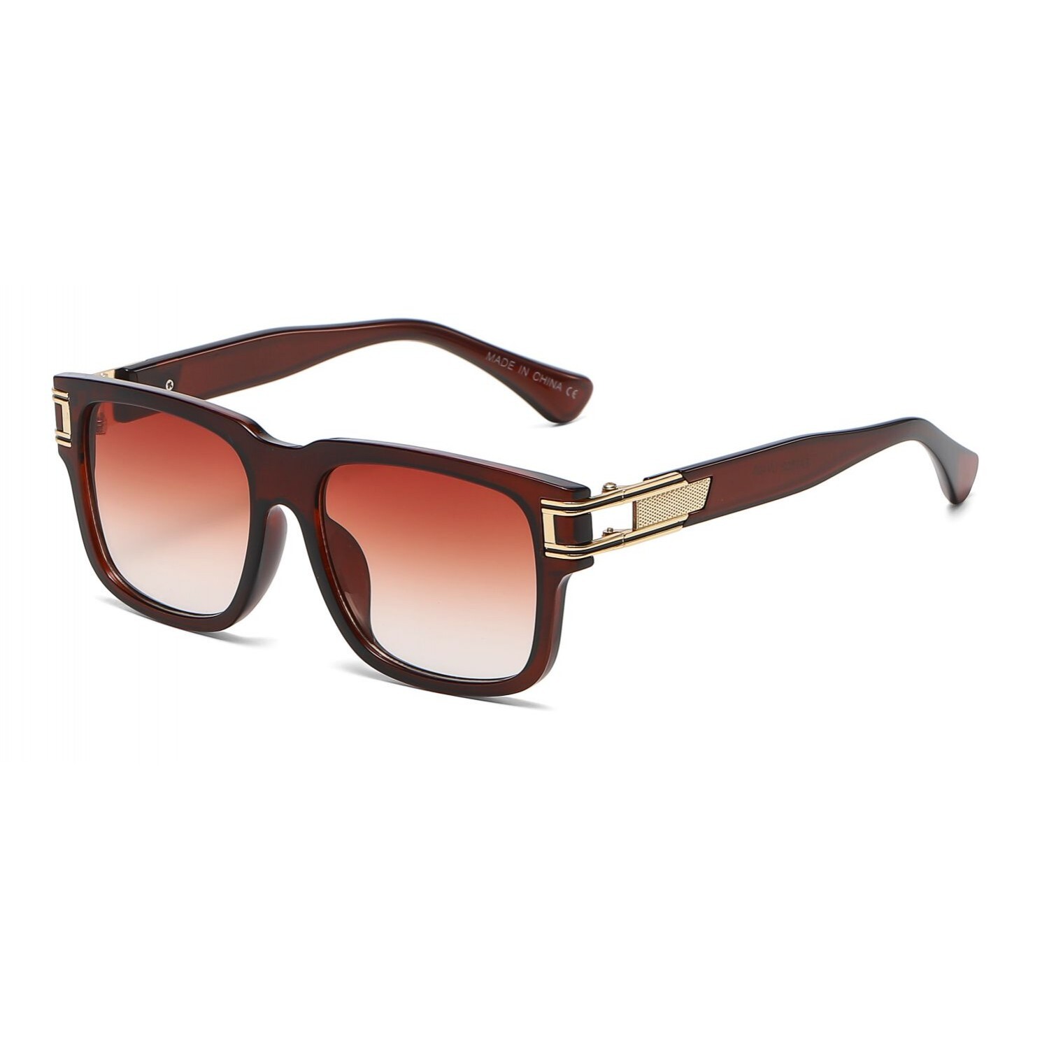 Fashion Men Sunglasses Designer New Style Classic Model Gold Metal Bar Retro NEW