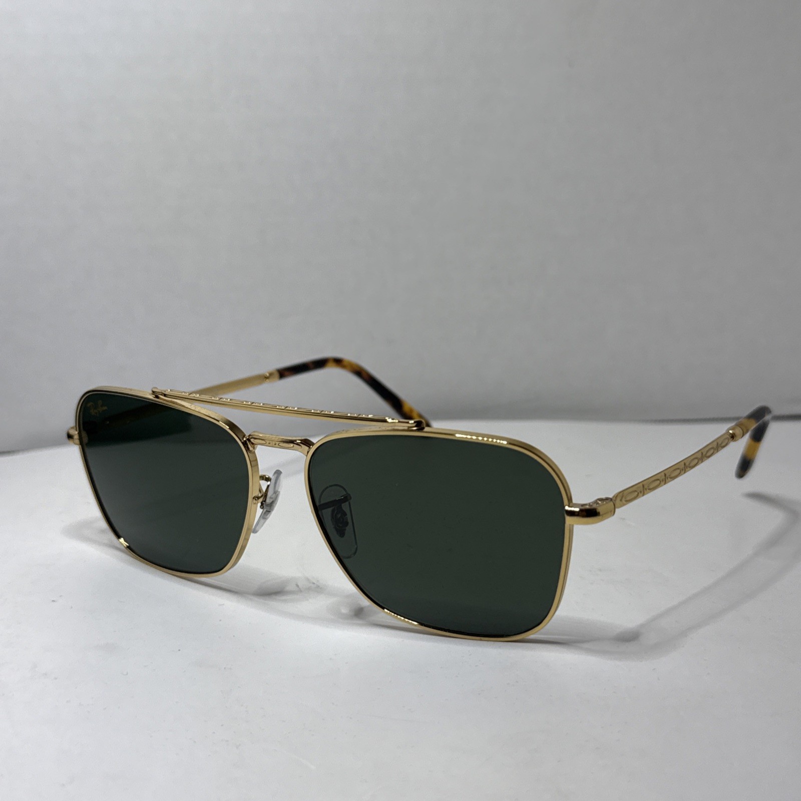 Ray-Ban New Caravan Polished Gold/Green 58 mm Sunglasses RB3636 919631 58-15 140