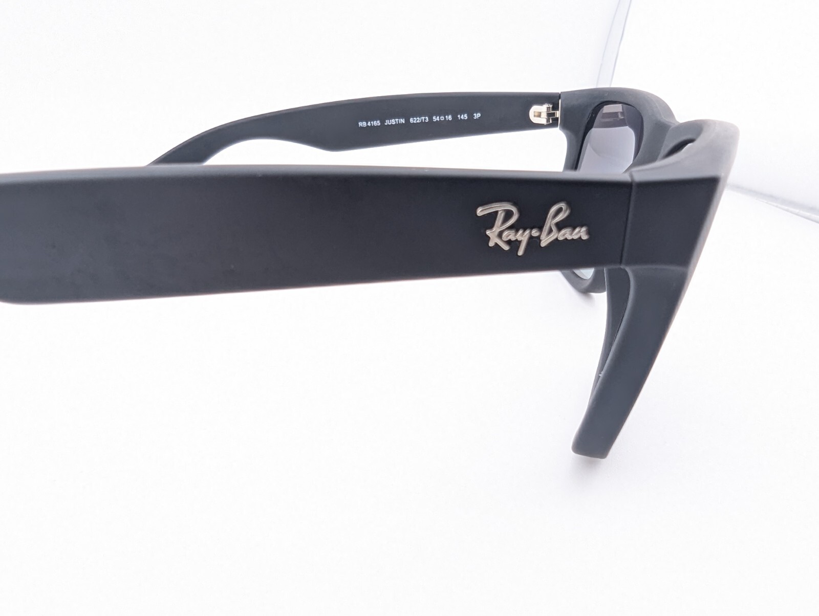 Ray-Ban Sunglasses, RB 4165 622/T3 3P Justin Matte Black Polarized, 54-16-145