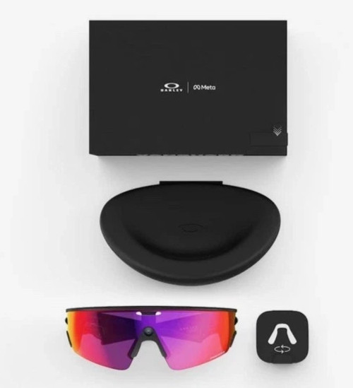 Oakley Meta Vanguard Prizm Road Lenses Black Frame AI Glasses Sunglasses #0418