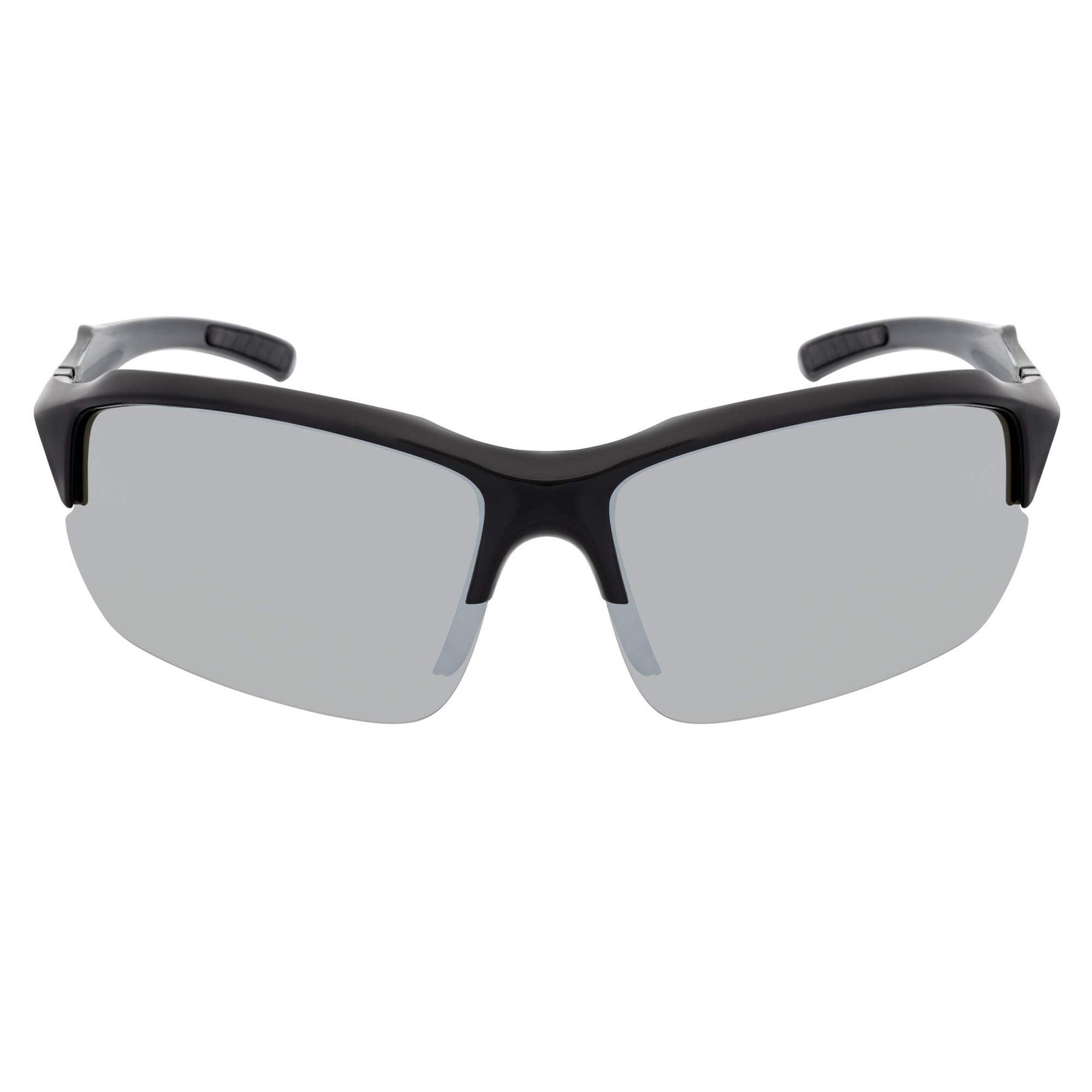 PACIFIC – Polarized Rimless Half Frame Sports Wraparound Sunglasses Gloss Black