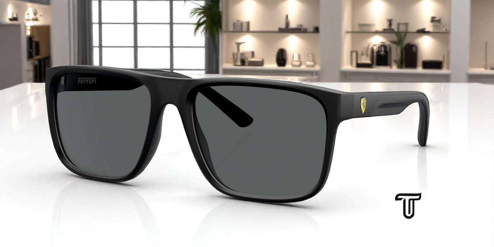 FERRARI SCUDERIA FZ6002U 504 87 Matte Black Dark Grey 59 mm Men’s Sunglasses