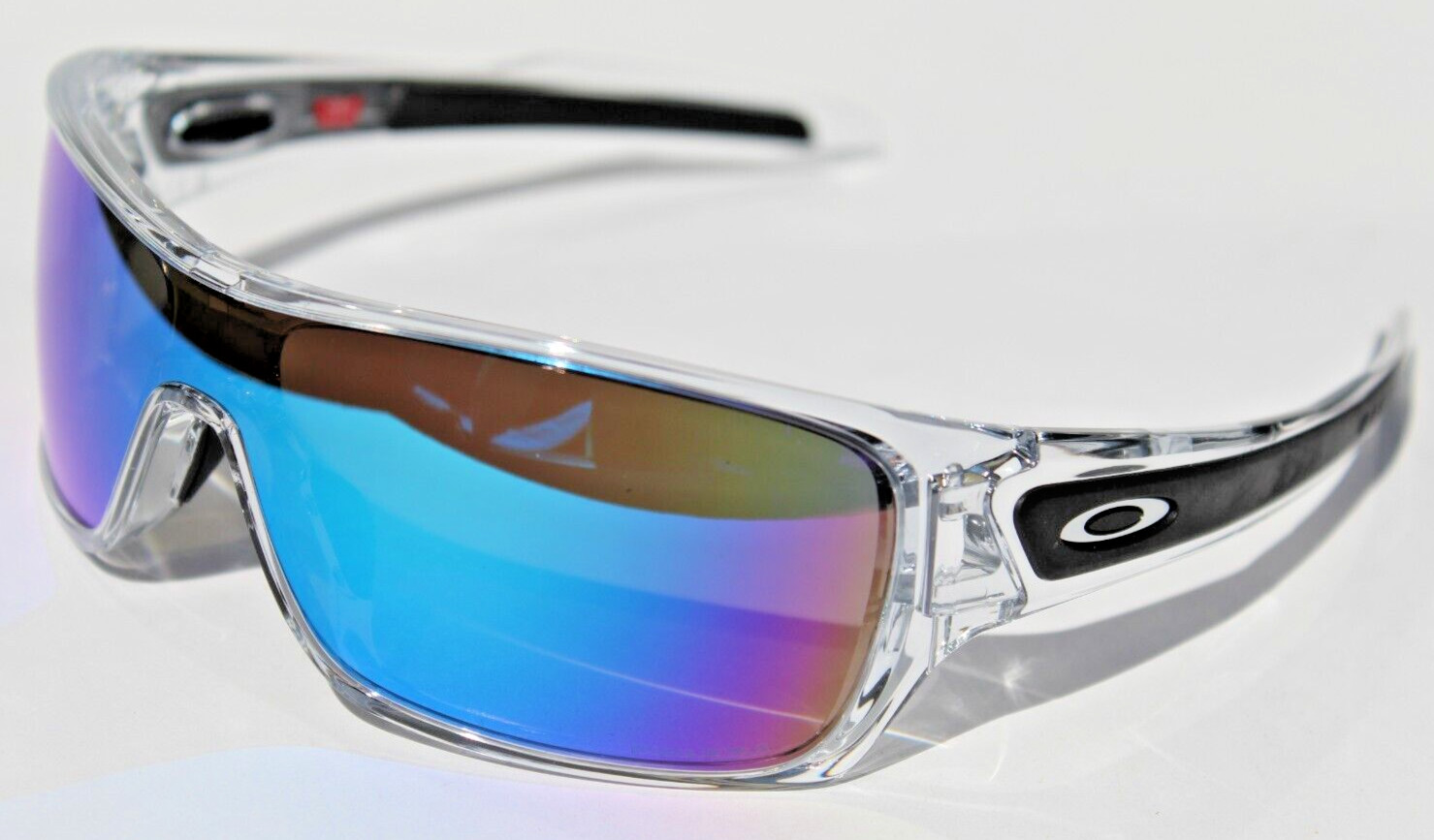 OAKLEY Turbine Rotor Sunglasses Polished Clear/Prizm Sapphire OO9307-29 NEW